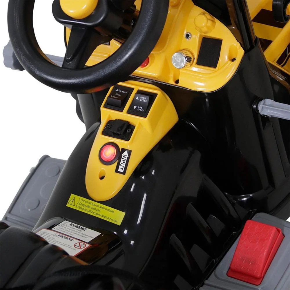 VEICULO ELETRICO RETROESCAVADEIRA 12V AMARELO BEL (UNIDADE) - imagem 7