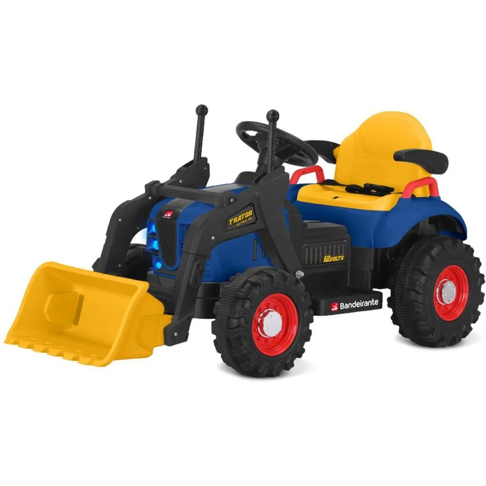 VEICULO ELETRICO TRATOR ESCAVADEIRA 12V BANDEIRANTE (UNIDADE) - imagem 3