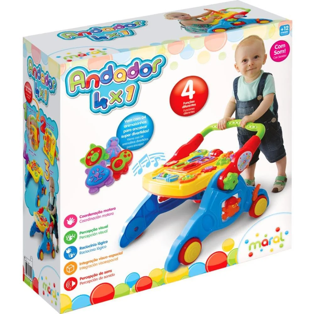 ANDADOR 4 EM 1 COLORIDO C/SOM MARAL (UNIDADE) - imagem 3