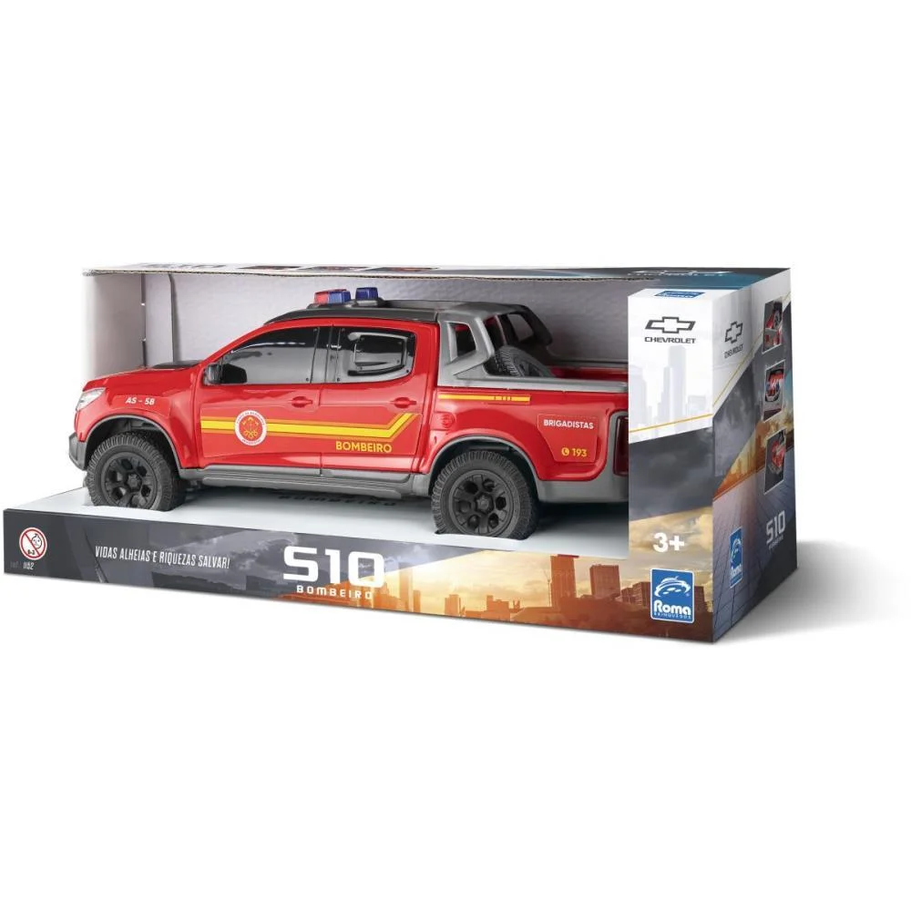 CARRINHO PICK UP S-10 BOMBEIRO ROMA (UNIDADE) - imagem 5