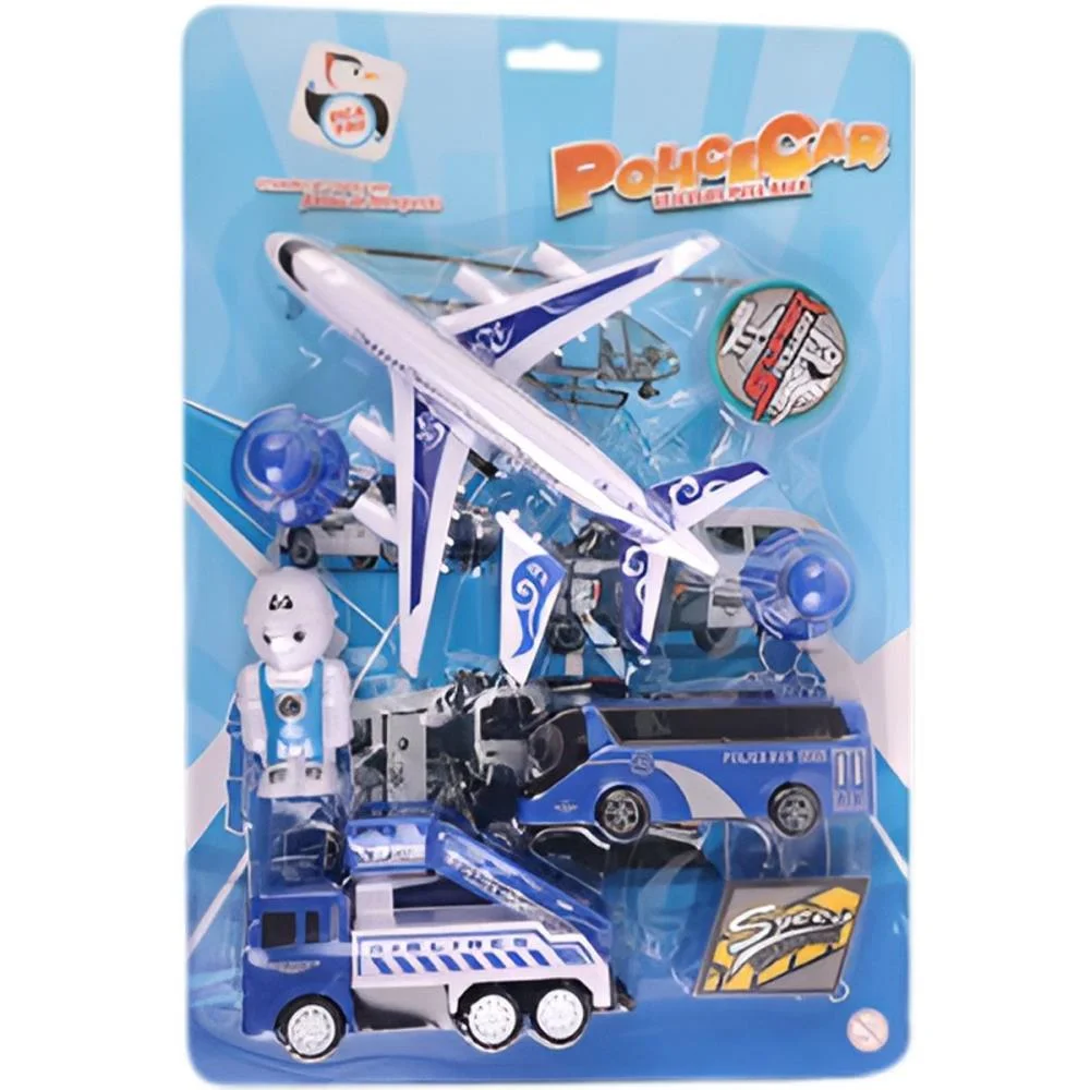 CARRINHO A FRICCAO POLICE CAR KIT COM 7 PCS PICA PAU (UNIDADE) - imagem 3