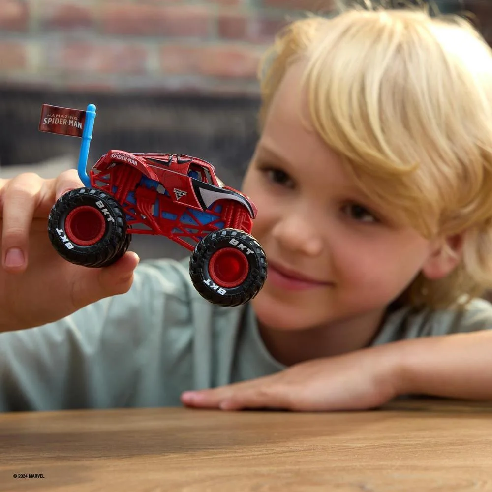 CARRINHO SPIDER-MAN MONSTER JAM 1:64 SUNNY (UNIDADE) - imagem 3