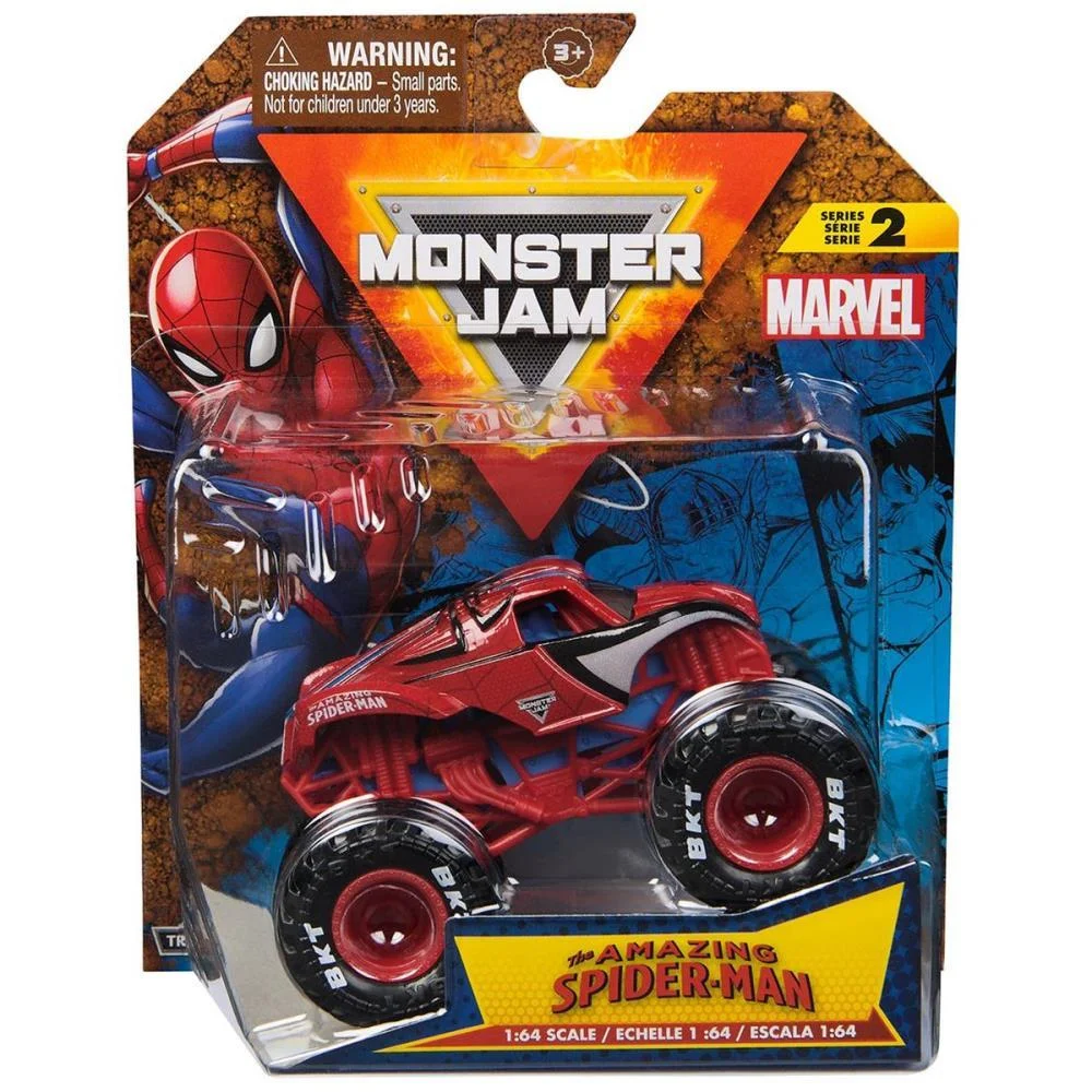 CARRINHO SPIDER-MAN MONSTER JAM 1:64 SUNNY (UNIDADE) - imagem 5