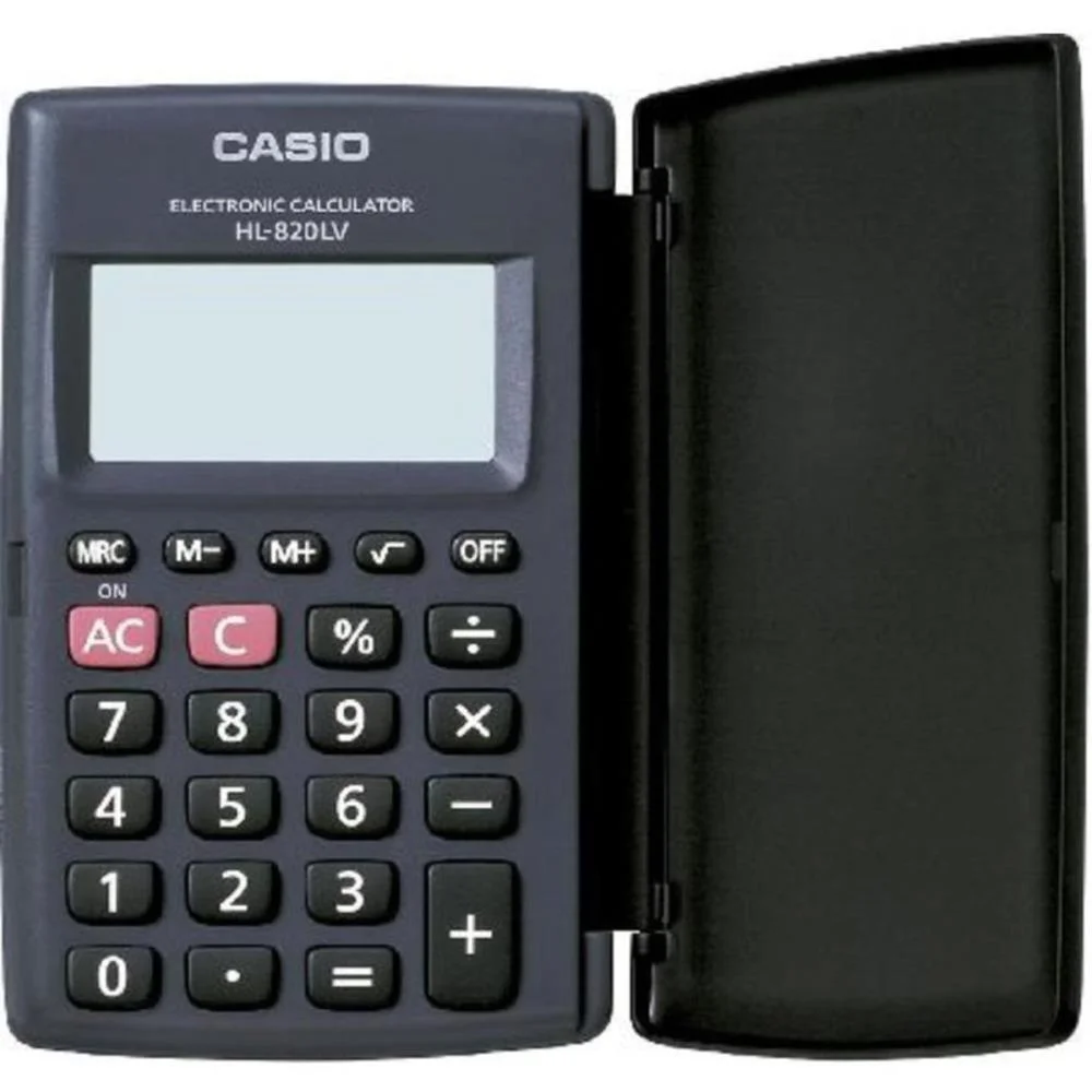 CALCULADORA DE BOLSO 8 DIGITOS C/TAMPA PRETA CASIO (UNIDADE) - imagem 2