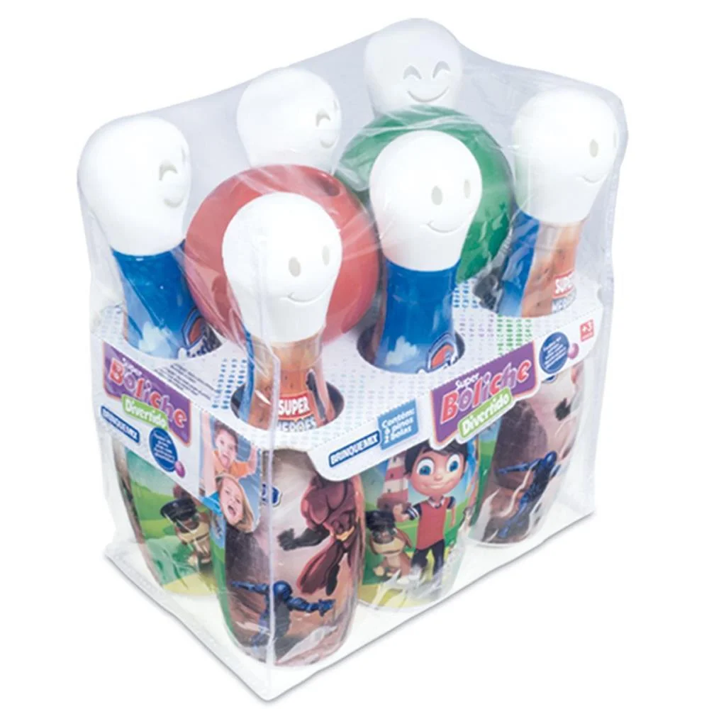 BOLICHE SUPER BOLICHE MENINO 6 PINOS BRINQUEMIX (UNIDADE) - imagem 6