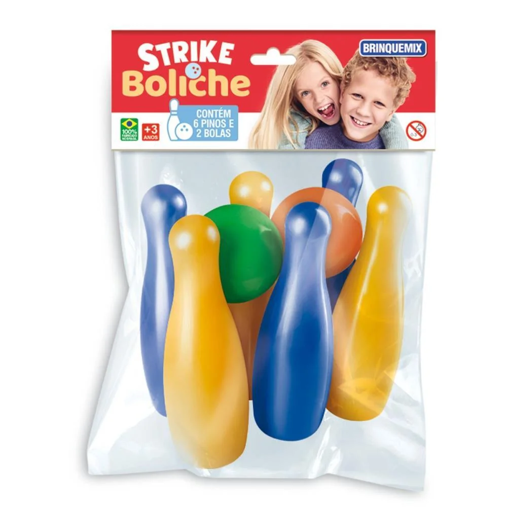 BOLICHE STRIKE BOLICHE SOLAPA MENINO BRINQUEMIX (UNIDADE) - imagem 2