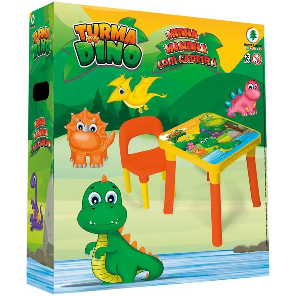 MESINHA/CADEIRA TURMA DO DINO MESA+CADEIRA MONTE LIBANO (UNIDADE) - imagem 4