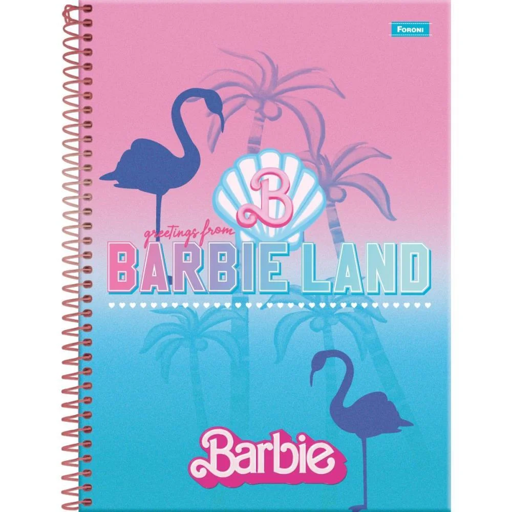 CADERNO 10X1 CAPA DURA BARBIE THE MOVIE 160F FORONI (PCT.C/04) - imagem 3