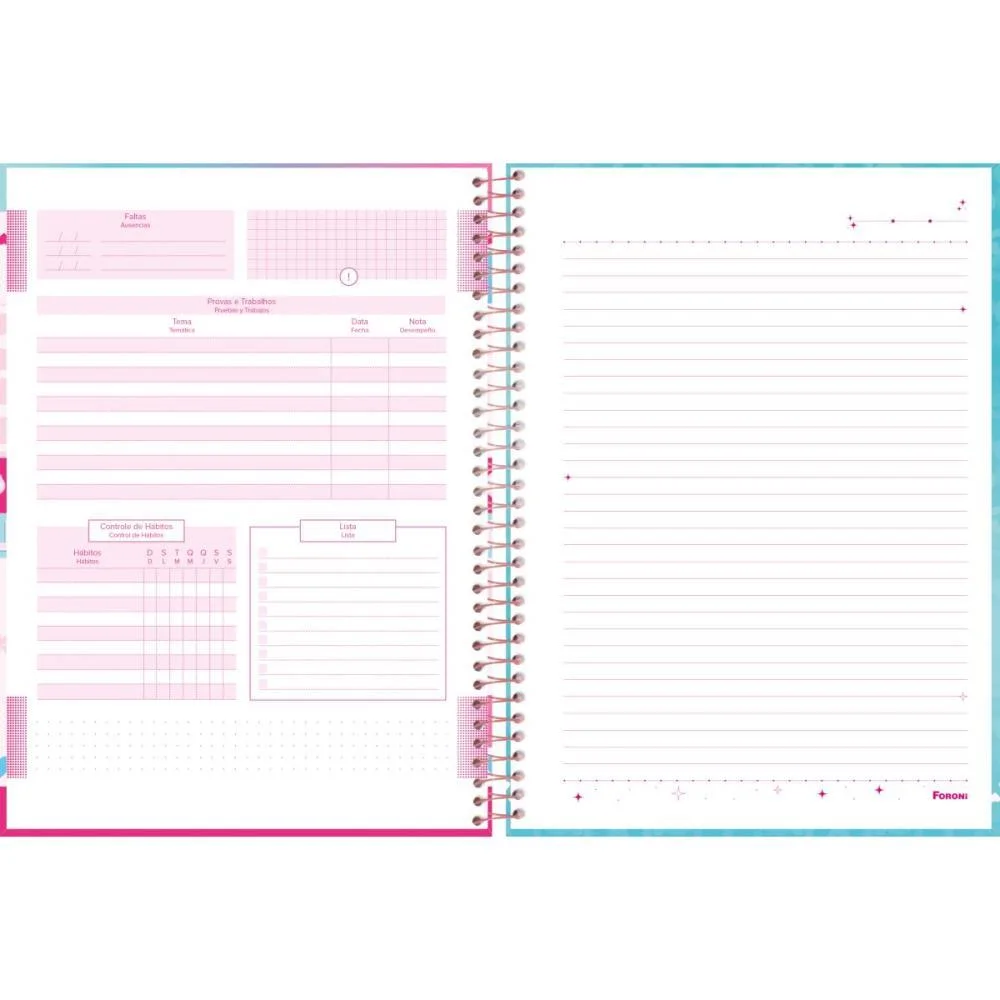 CADERNO 10X1 CAPA DURA BARBIE THE MOVIE 160F FORONI (PCT.C/04) - imagem 9