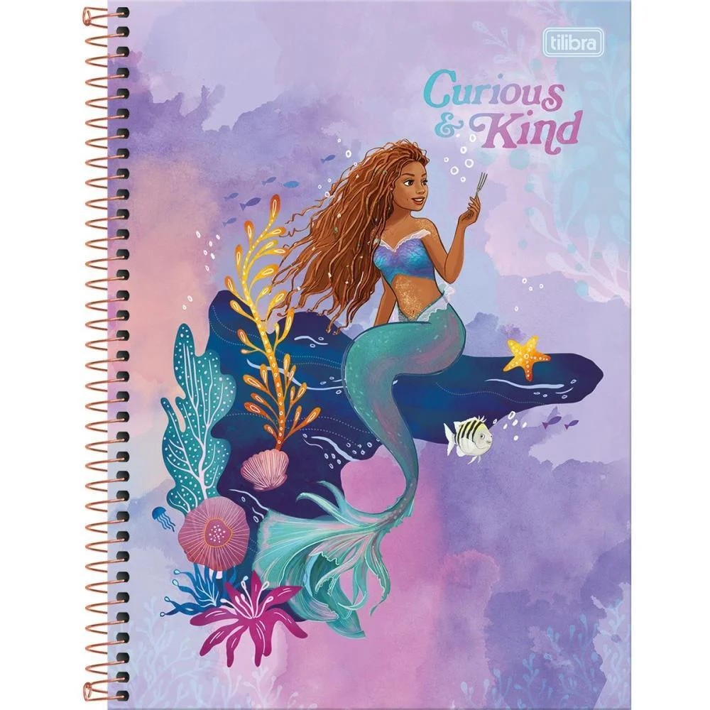 CADERNO 10X1 CAPA DURA A PEQUENA SEREIA 160FLS. TILIBRA (PCT.C/04) - imagem 3