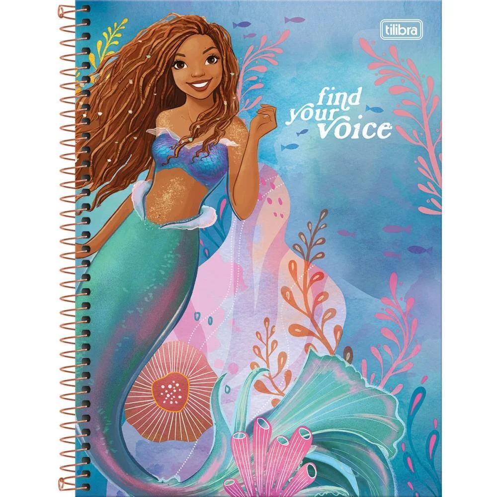 CADERNO 10X1 CAPA DURA A PEQUENA SEREIA 160FLS. TILIBRA (PCT.C/04) - imagem 4