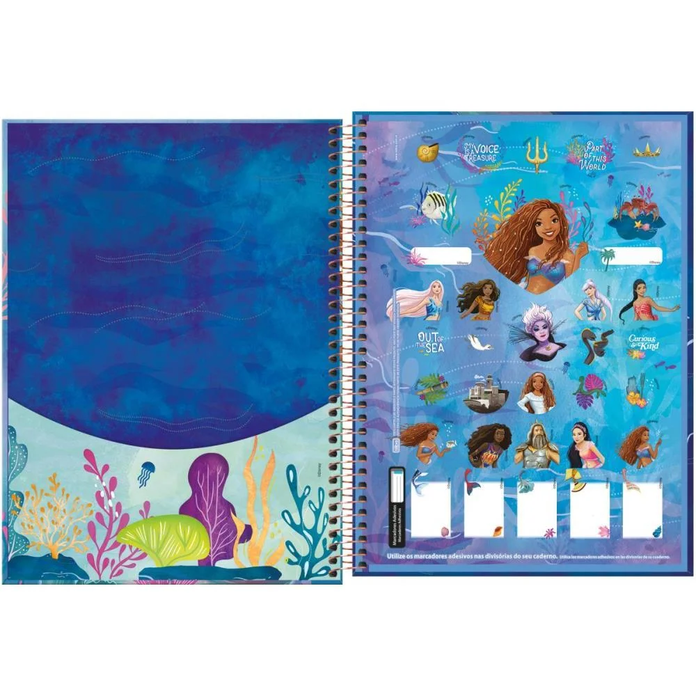 CADERNO 10X1 CAPA DURA A PEQUENA SEREIA 160FLS. TILIBRA (PCT.C/04) - imagem 6