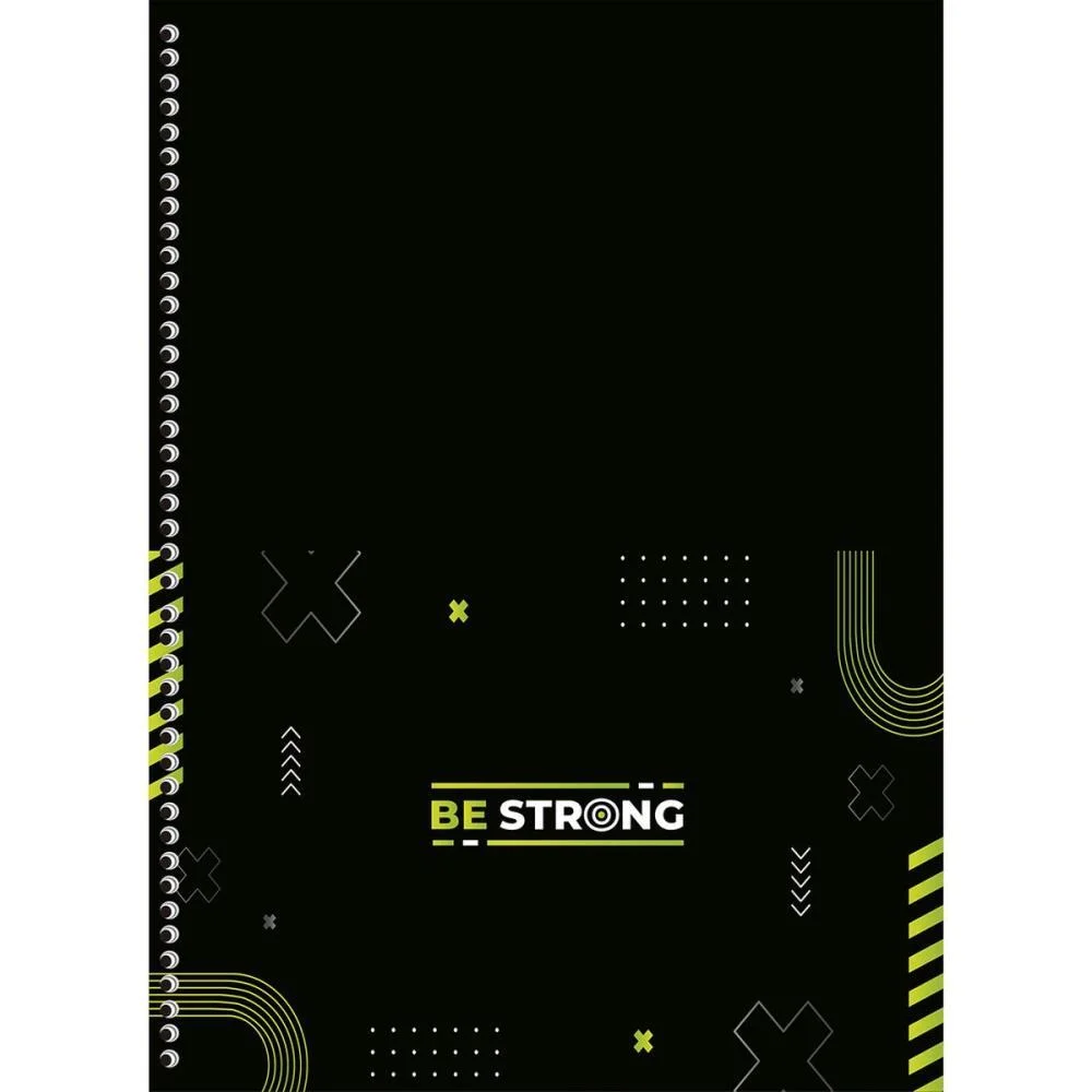 CADERNO 10X1 CAPA DURA BE STRONG 160F ANIMATIVA (PCT.C/04) - imagem 5