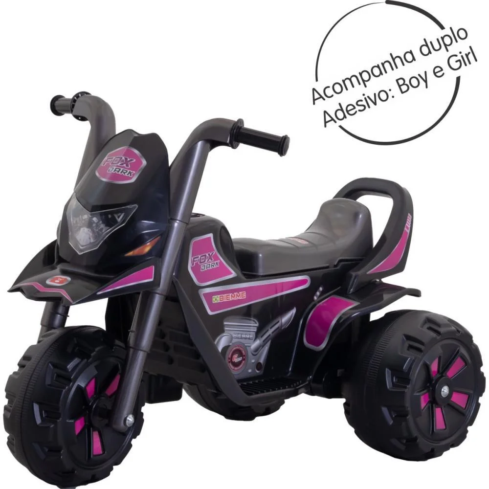 MOTO ELETRICA FOX DARK 6V 30KG BIEMME (UNIDADE) - imagem 3