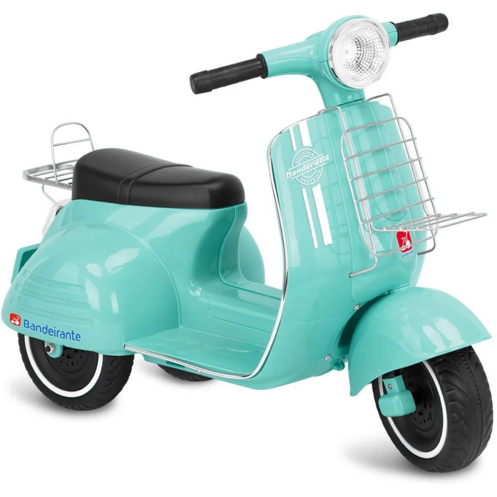 MOTO ELETRICA SCOOTER TURQUESA 6V BANDEIRANTE (UNIDADE) - imagem 3