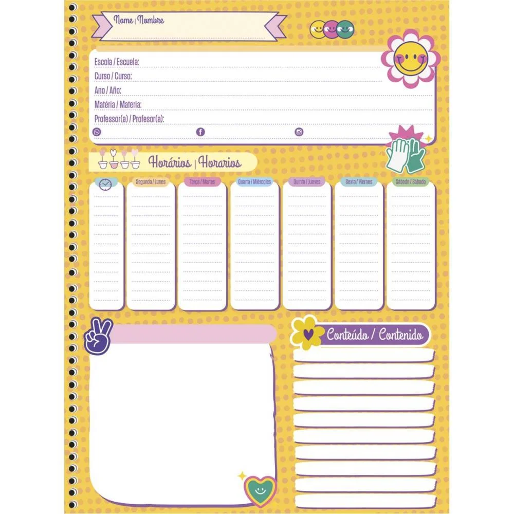 CADERNO 10X1 CAPA DURA BE HAPPY 160F ANIMATIVA (PCT.C/04) - imagem 6