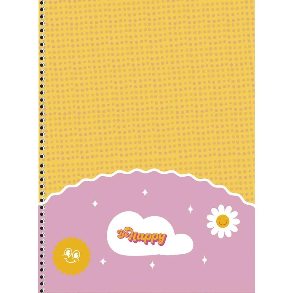CADERNO 10X1 CAPA DURA BE HAPPY 160F ANIMATIVA (PCT.C/04) - imagem 8