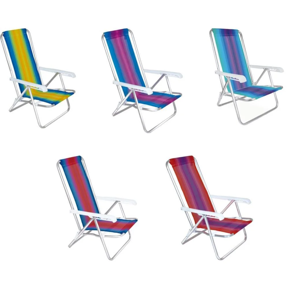 CADEIRA P/PISCINA/PRAIA ALUMINIO 4 POSICOES (S) MOR (UNIDADE) - imagem 3