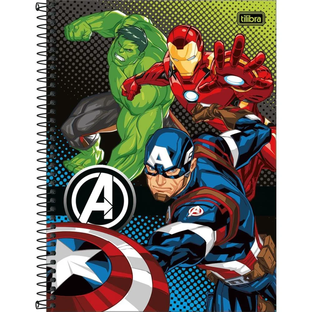 CADERNO 10X1 CAPA DURA AVENGERS 160FLS FIT TILIBRA (PCT.C/04) - imagem 5