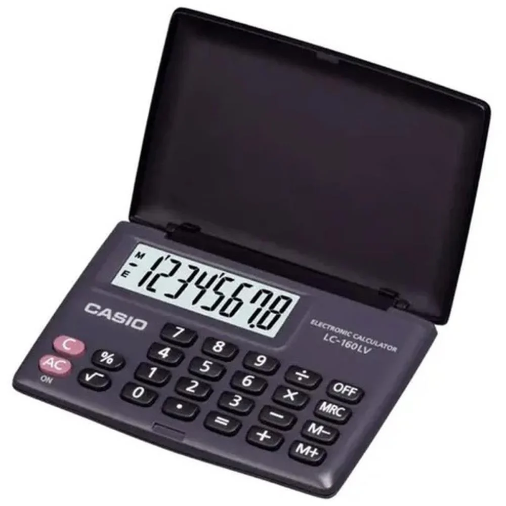 CALCULADORA DE BOLSO 8 DIGITOS C/TAMPA PRETA CASIO (UNIDADE) - imagem 4