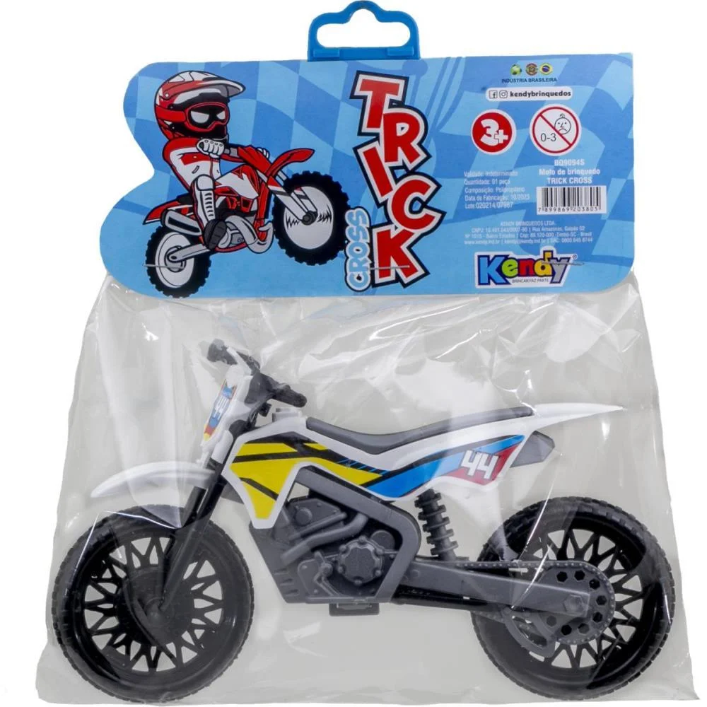MOTO TRICK CROSS 18X7X10,5CM KENDY BRINQUEDOS (UNIDADE) - imagem 4