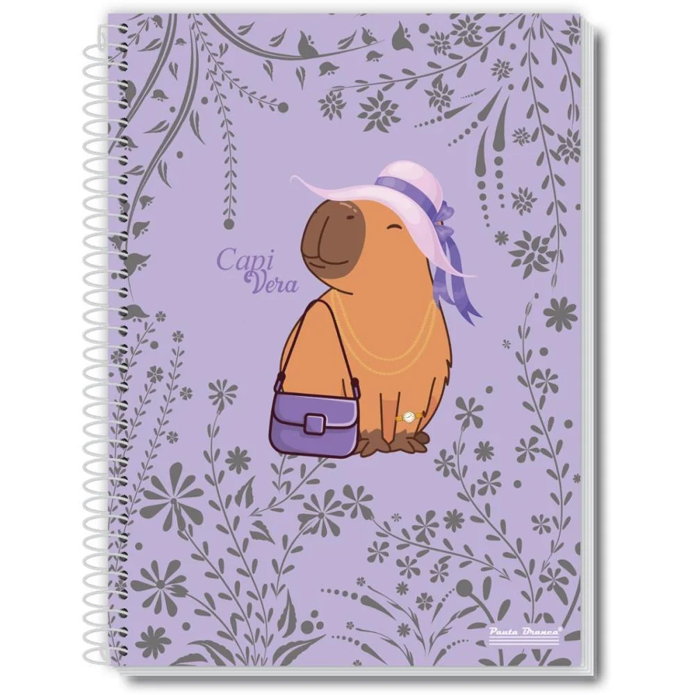 CADERNO 10X1 CAPA DURA CAPIVERA 160FLS. PAUTA BRANCA (PCT.C/02) - imagem 2