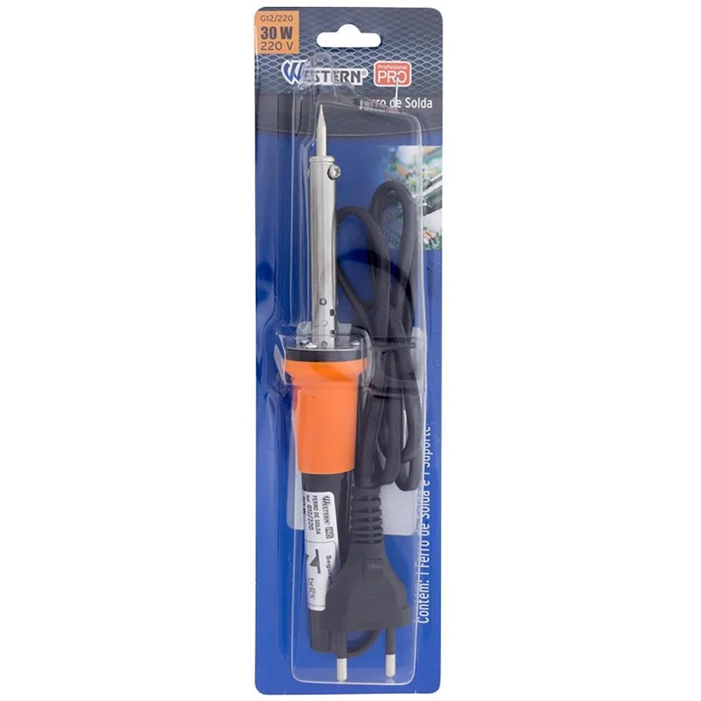 FERRAMENTA DIVERSA FERRO DE SOLDA 30W 220V WESTERN (BL.C/1) - imagem 3
