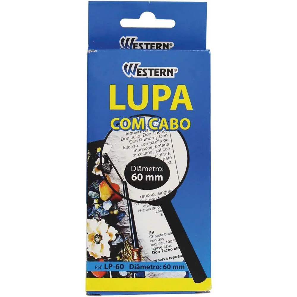 LUPA LENTE C/ 60MM DE DIAMET.C/CABO WESTERN (UNIDADE) - imagem 6