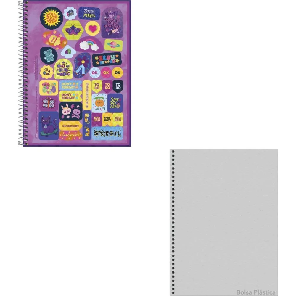 CADERNO 10X1 CAPA DURA CAPRICHO 160FLS FIT TILIBRA (PCT.C/04) - imagem 3