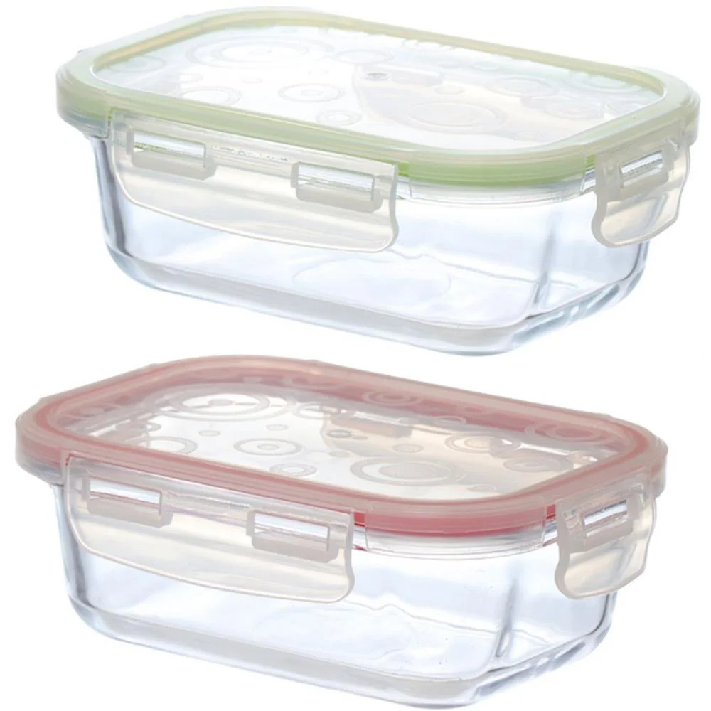 POTE DE VIDRO HERMETICO RETANGULAR 400ML. WESTERN (UNIDADE) - imagem 3