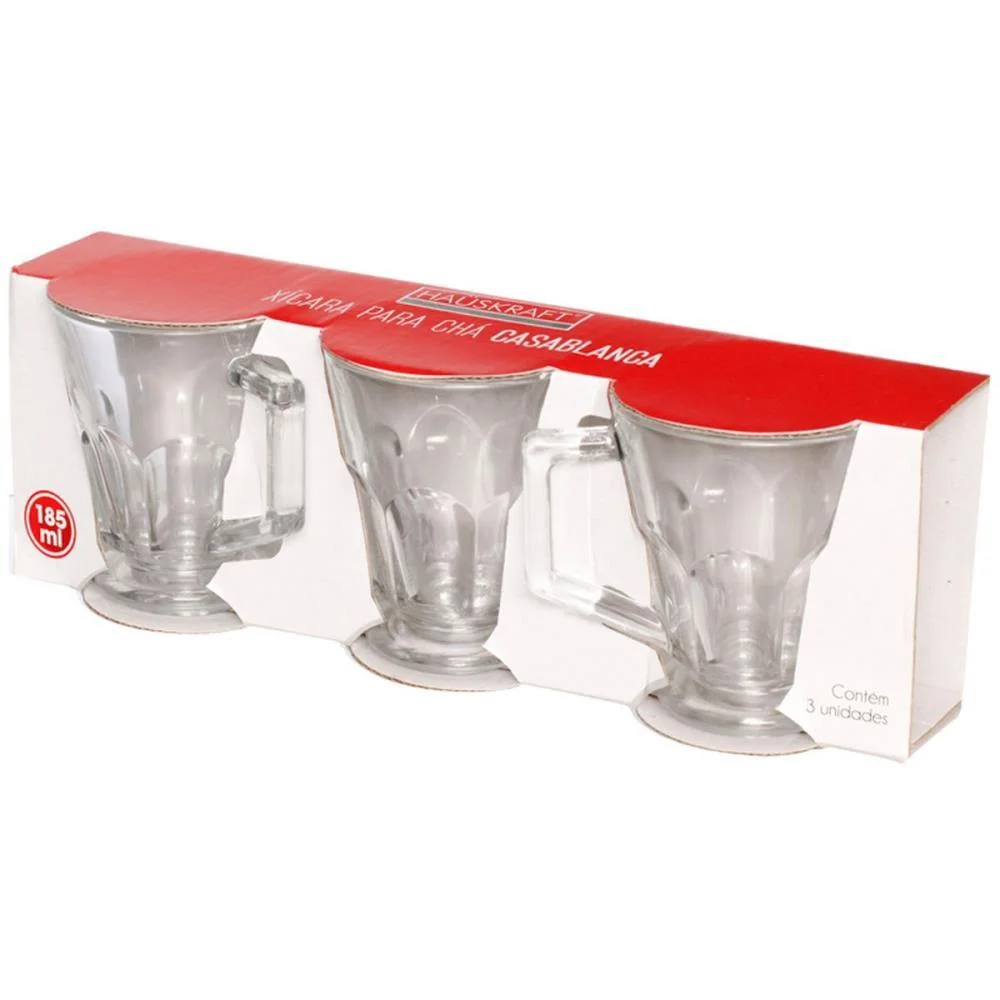 XICARA CHÁ CASABLANCA 185ML 3P WESTERN (JOGO) - imagem 4