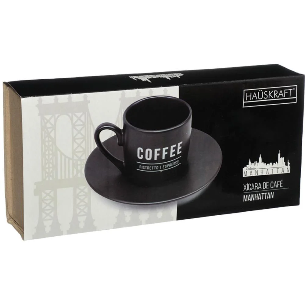 XICARA CAFE PORC. MANHATTAN PT 12PCS WESTERN (JOGO) - imagem 3