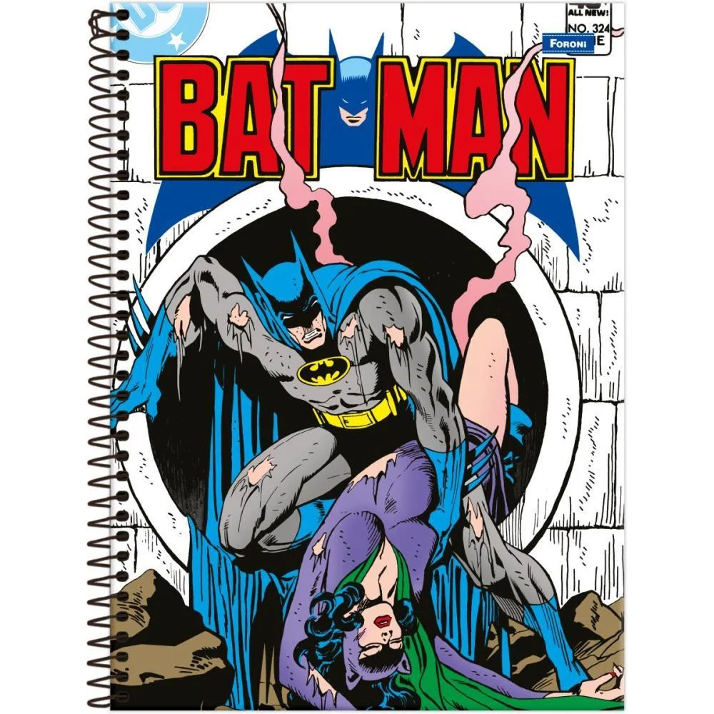 CADERNO 10X1 CAPA DURA BATMAN FIT 160FLS FORONI (PCT.C/04) - imagem 4