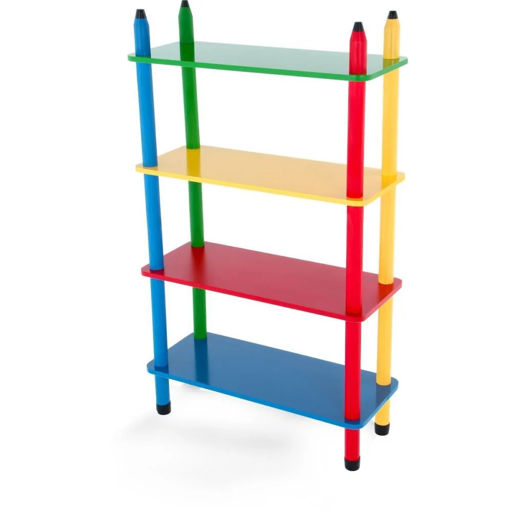 MOVEIS INFANTIS EM MADEIRA PRATELEIRA COLORIDA 24PC.106CM CARLU (UNIDADE) - imagem 3