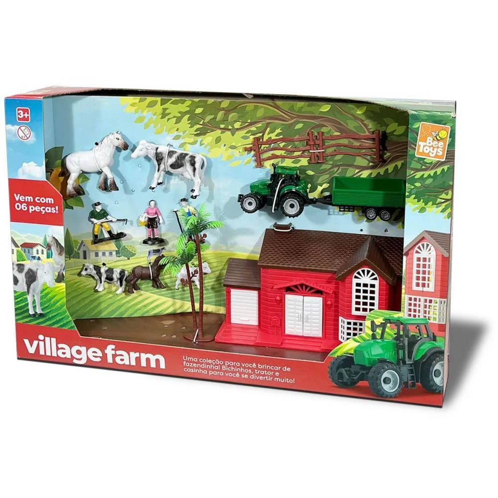 CENARIO TEMATICO (PLAYSET) VILLAGE FARM BEE TOYS (UNIDADE) - imagem 3