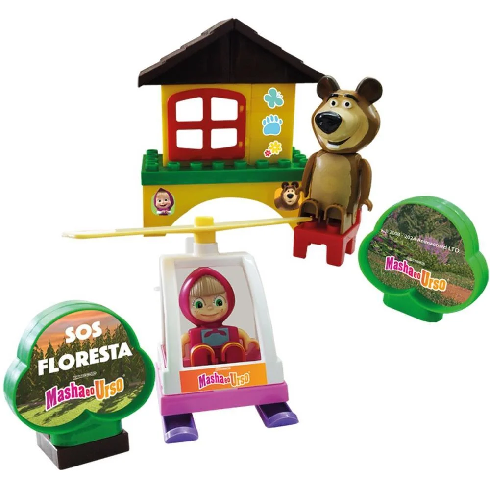 CENARIO TEMATICO (PLAYSET) MASHA E O URSO SOS FLORESTA MONTE LIBANO (UNIDADE) - imagem 3