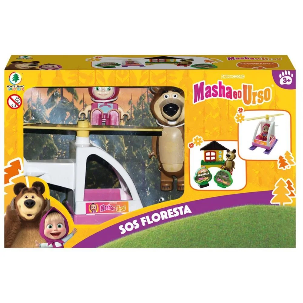 CENARIO TEMATICO (PLAYSET) MASHA E O URSO SOS FLORESTA MONTE LIBANO (UNIDADE) - imagem 4