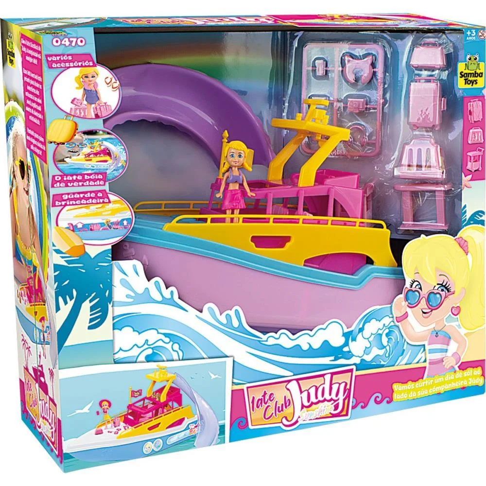 CENARIO TEMATICO (PLAYSET) IATE CLUB JUDY 36CM C/ACESSOR. SAMBA TOYS (UNIDADE) - imagem 3