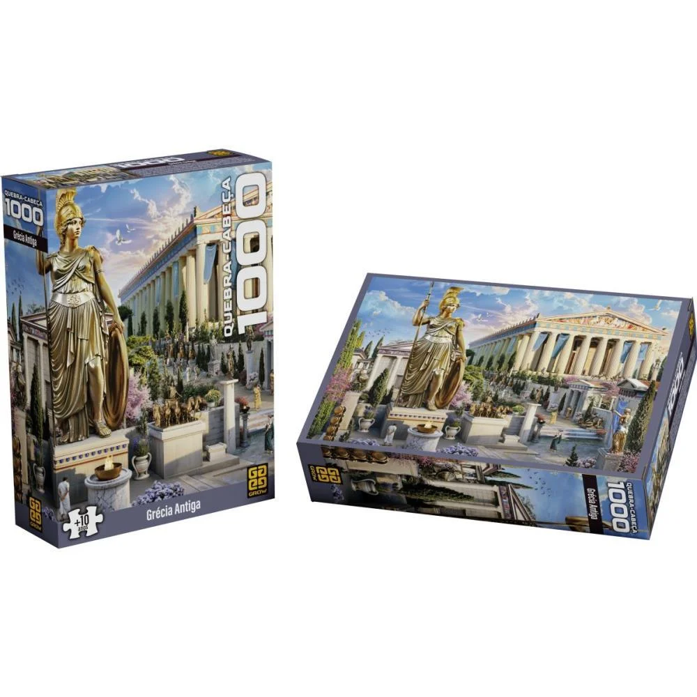 QUEBRA-CABECA CARTONADO GRECIA ANTIGA 1000 PECAS GROW (UNIDADE) - imagem 5