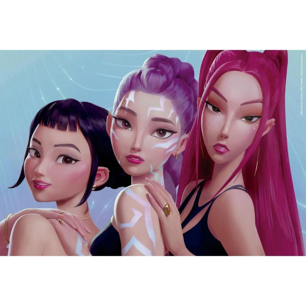 QUEBRA-CABECA CARTONADO GUERREIRAS DO K-POP 200 PECAS GROW (UNIDADE) - imagem 3