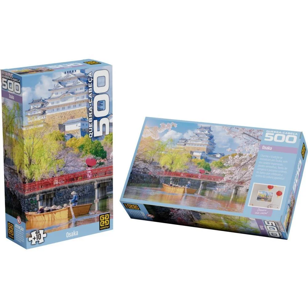 QUEBRA-CABECA CARTONADO OSAKA 500 PECAS GROW (UNIDADE) - imagem 5