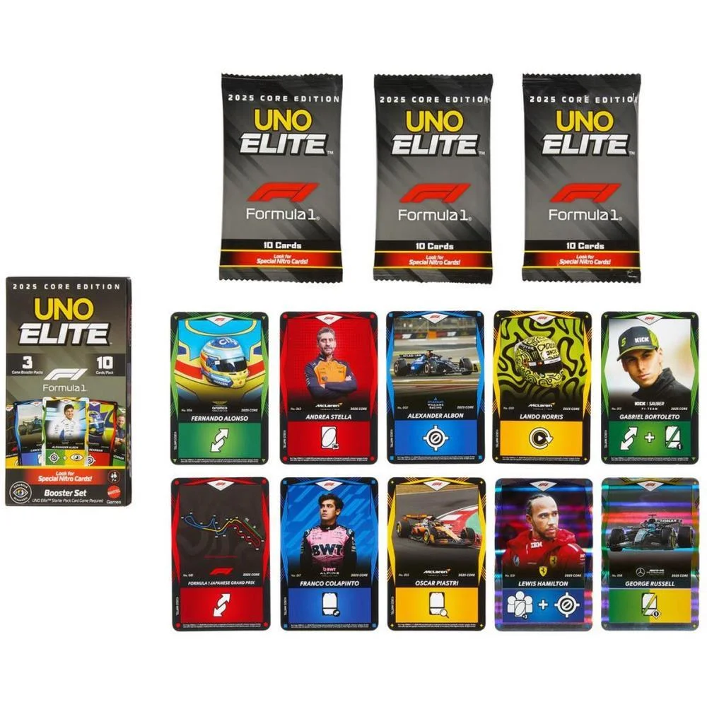 JOGO DE CARTAS UNO ELITE F1 EXTENÇÃO ADIC.(S) MATTEL (UNIDADE) - imagem 4