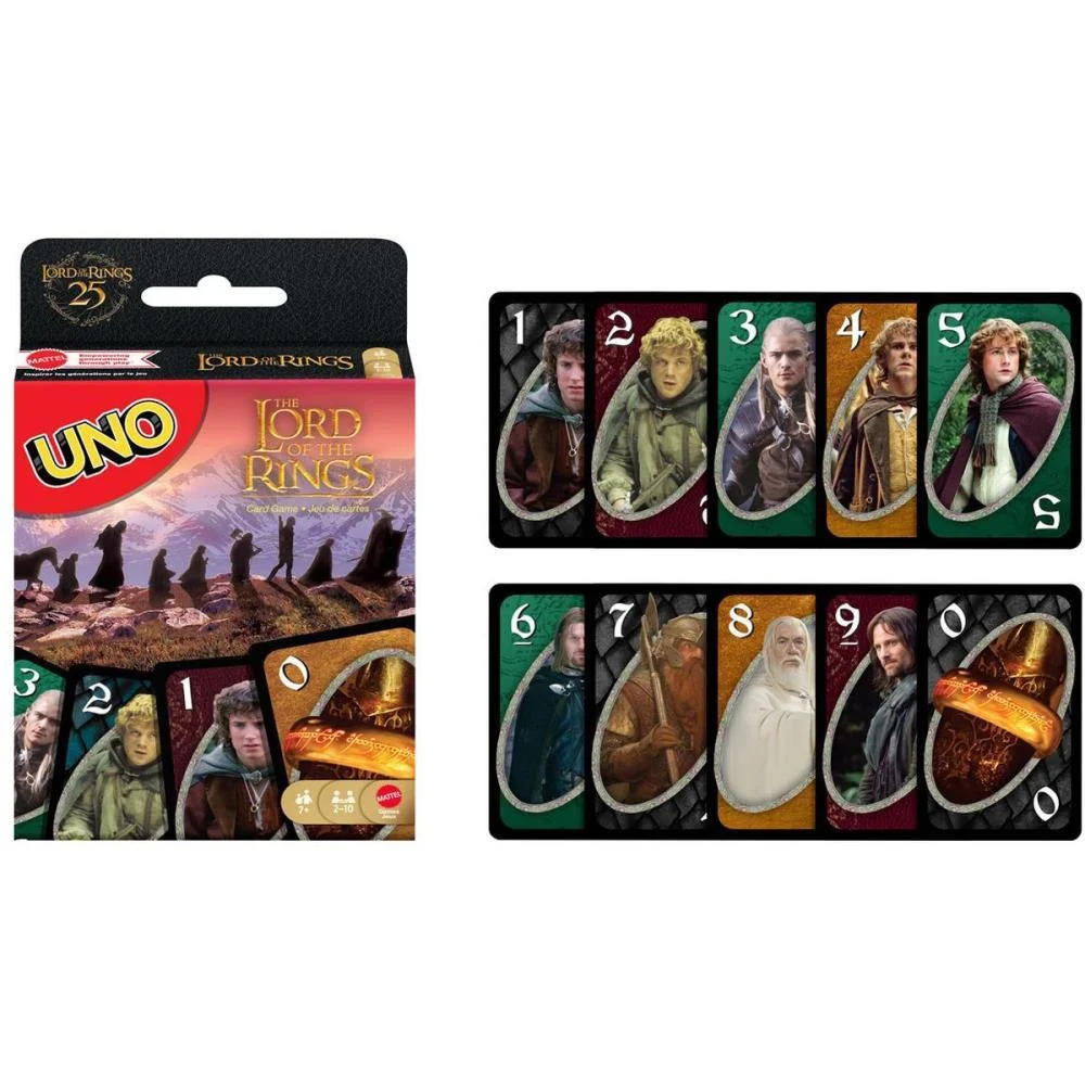 JOGO DE CARTAS UNO SENHOR DOS ANEIS MATTEL (UNIDADE) - imagem 4