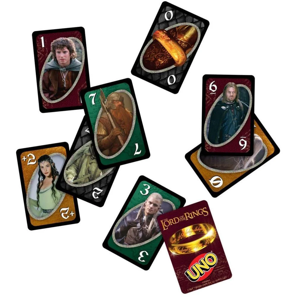 JOGO DE CARTAS UNO SENHOR DOS ANEIS MATTEL (UNIDADE) - imagem 5