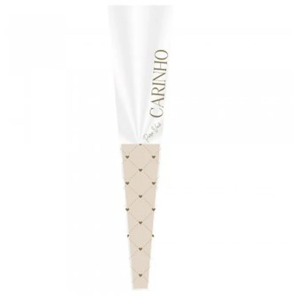 BOTAO CONE ESSENCIA PEROLIZADO 12X3X50CM XINGO EMBALAGENS (PCT.C/100) - imagem 2