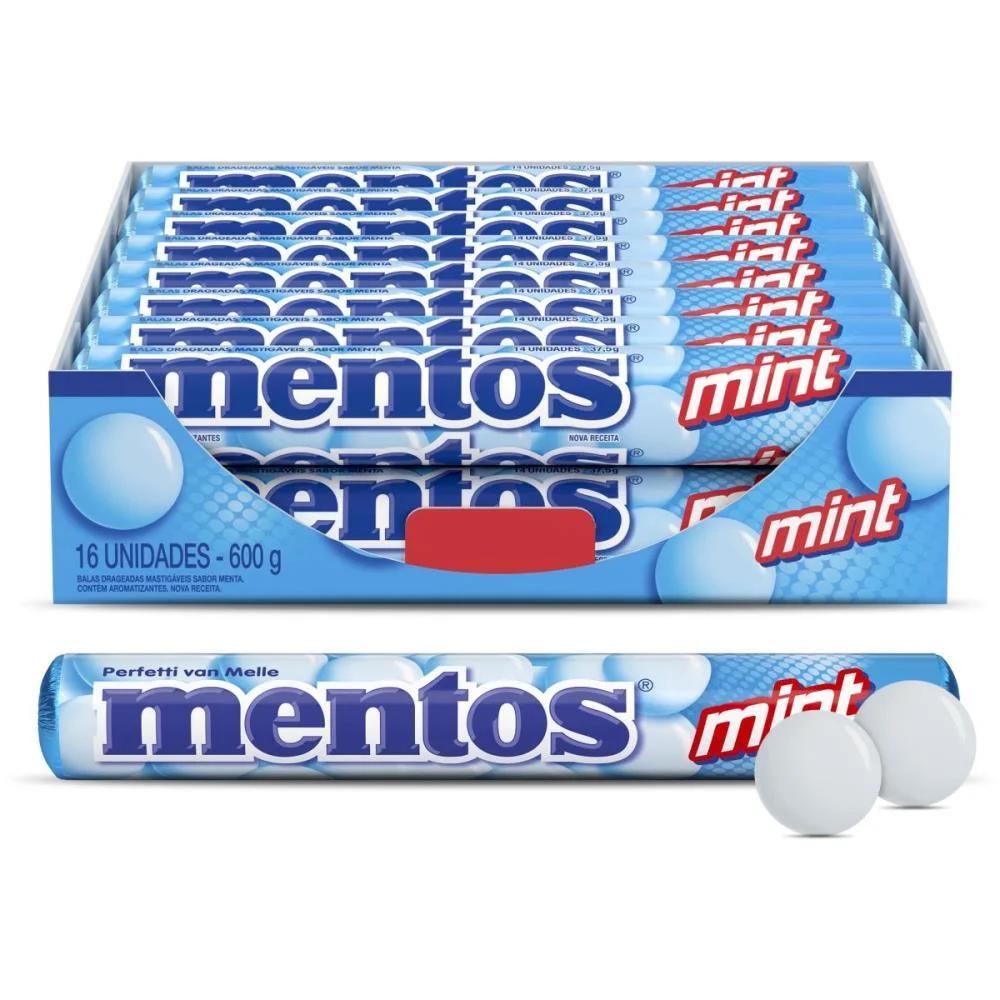 BALA MENTOS STICK MENTA 37,5G PERFETTI VAN MELLE (DP.C/16) - imagem 2
