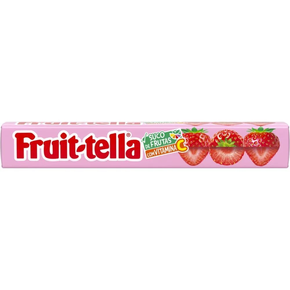 BALA FRUITTELLA MORANGO 40G PERFETTI VAN MELLE (DP.C/16) - imagem 4
