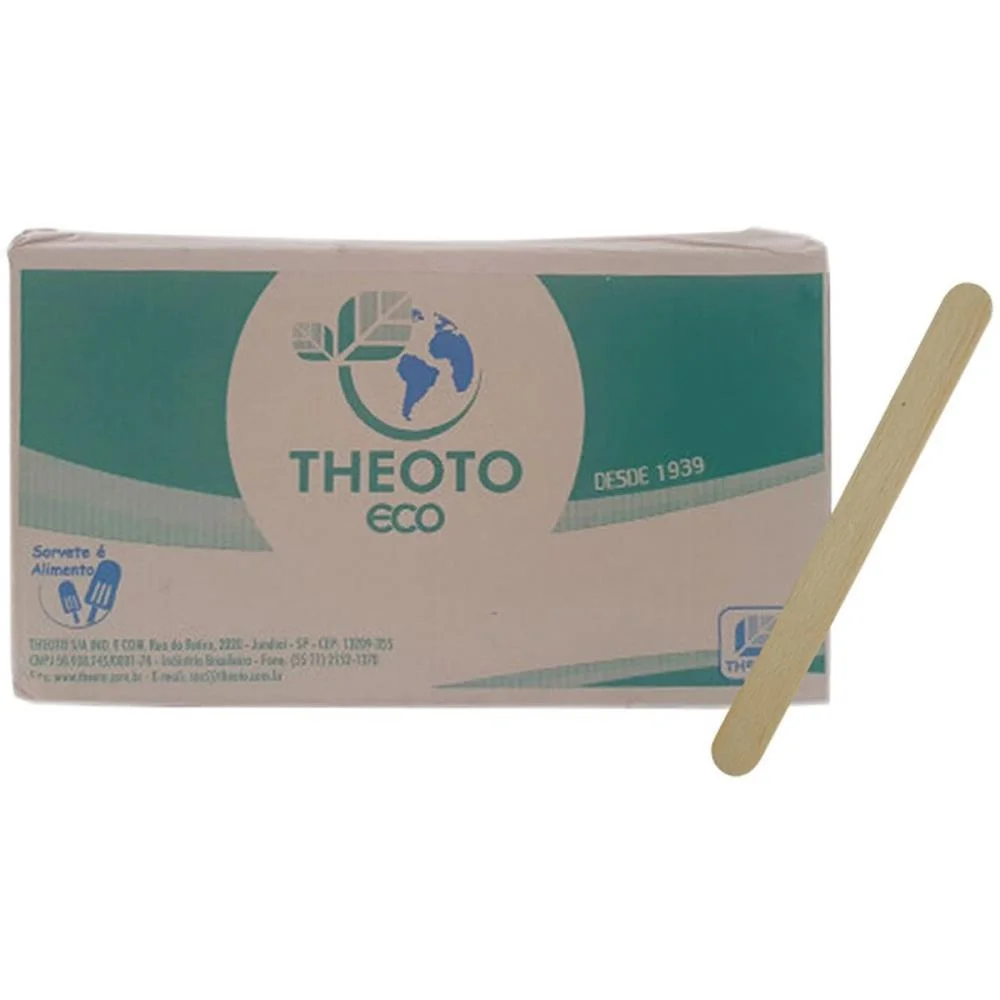 PALITO DE MADEIRA P/SORVETE PONTA RED. C/10000 THEOTO (CAIXA) - imagem 4