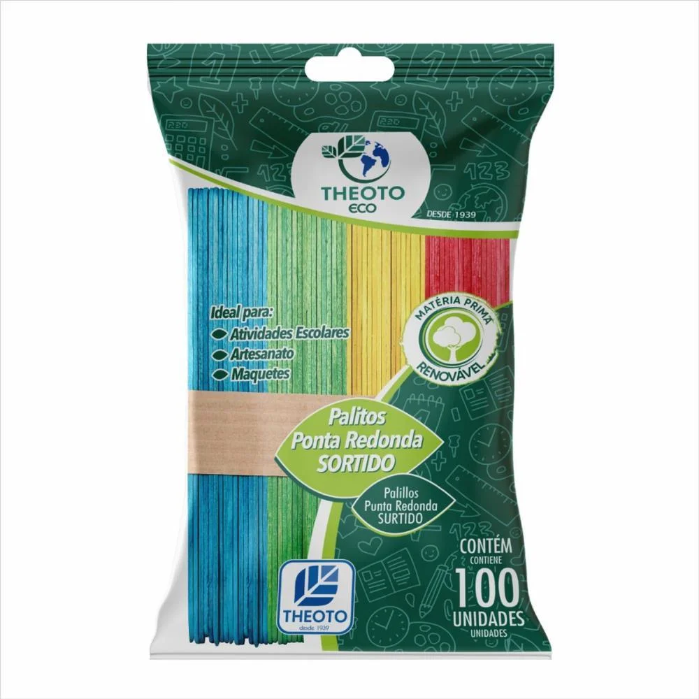 PALITO DE MADEIRA P/SORVETE PONTA REDONDA (S) THEOTO (PCT.C/100) - imagem 3