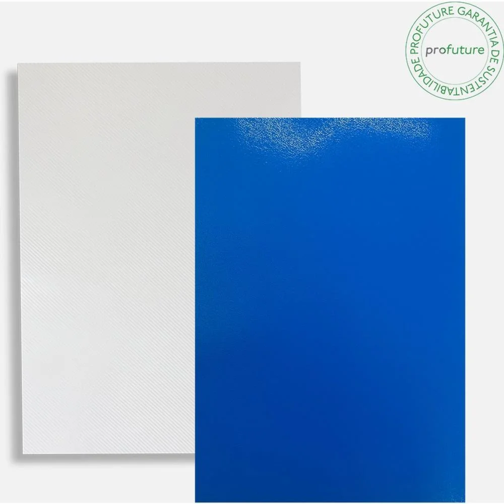 CAPA PARA ENCADERNACAO A4 50 CRISTAL + 50 AZUL PROLAM (KIT) - imagem 2